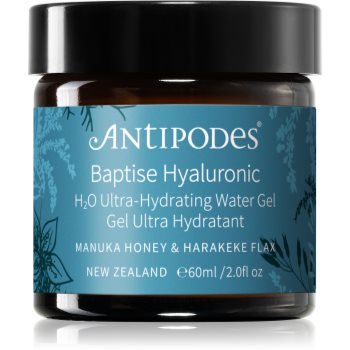 Antipodes Baptise H₂O Ultra-Hydrating Water Gel crema gel hidratanta cu textura usoara faciale - imagine 2